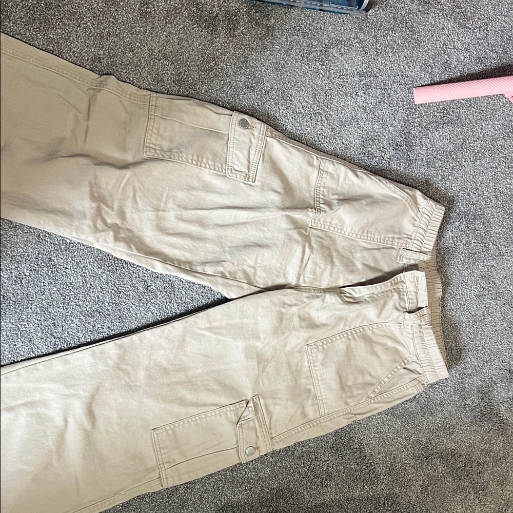 SHEIN Tan Wide Leg Pants